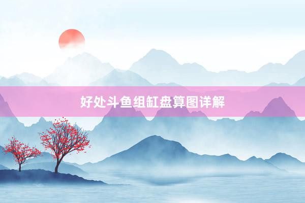 好处斗鱼组缸盘算图详解